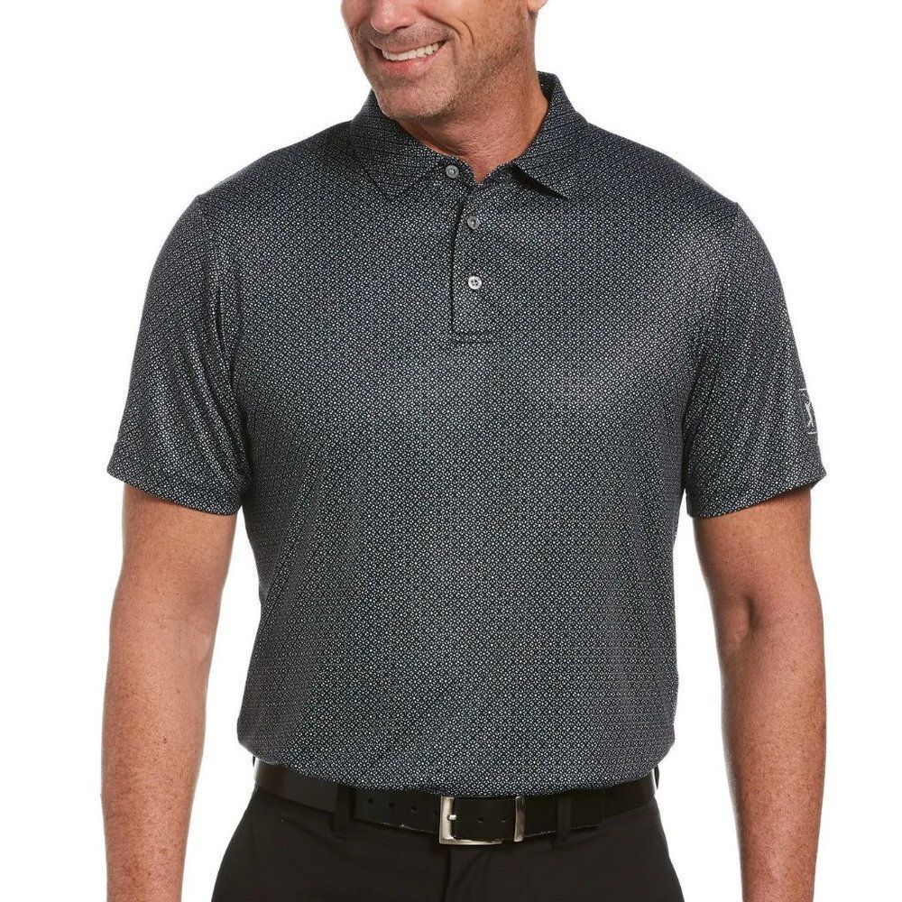 PGA TOUR Men's Mosaic-Print Polo Shirt